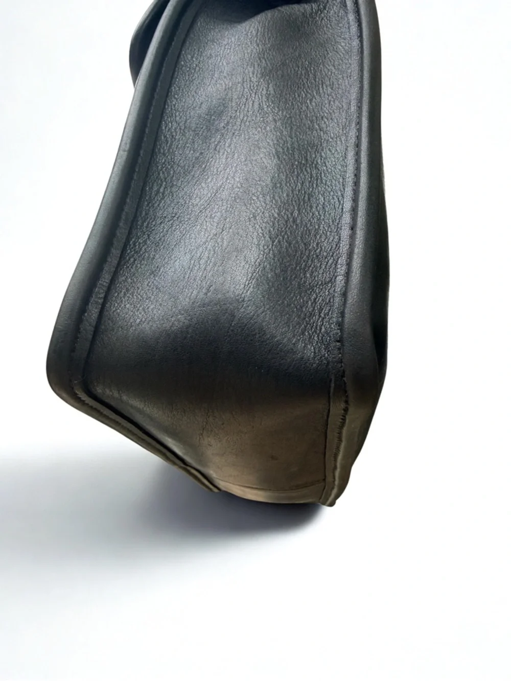 Vintage COACH Willis Bag 9927 Black Glovetanned Leather Crossbody + Dust Bag - Picture 3 of 12